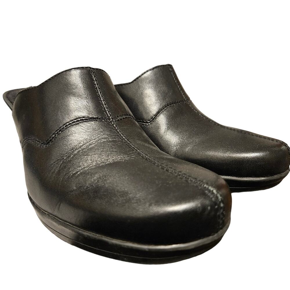 Womens Clarks Bendables Slide On Heel Black 7.5